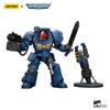 JoyToy Warhammer 40k: Ultramarine Terminator Sergeant with Power Sword and Teleport Home 1:18 Scale Action Figure