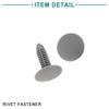 ACROPIX Car Door Fastener Rivets Fender Push Clips Universal 6mmx6.5mm Hole Gray 30pcs