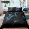 Red Base Black Dragon Print Duvet Cover Set Chinese Dragon Pattern Bedding Sets Full Size Microfiber 2/3 Pieces Comforter Sets