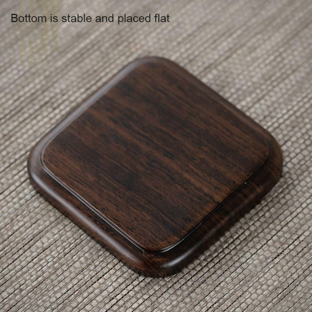 Heat Resistant Cup Pad Black Sandalwood Tea Tray High-End Cup Mat  Tea Table