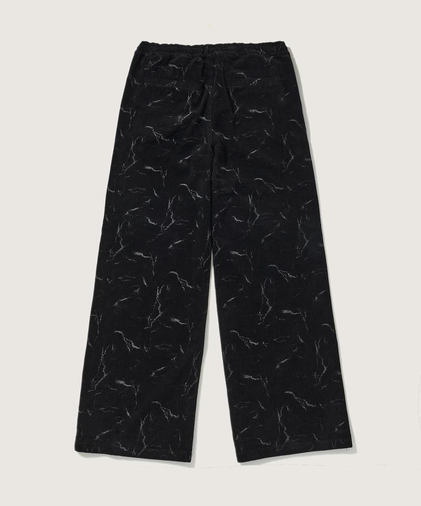 PLAC Corduroy Elastic Wide Pants M91 Rinse Black