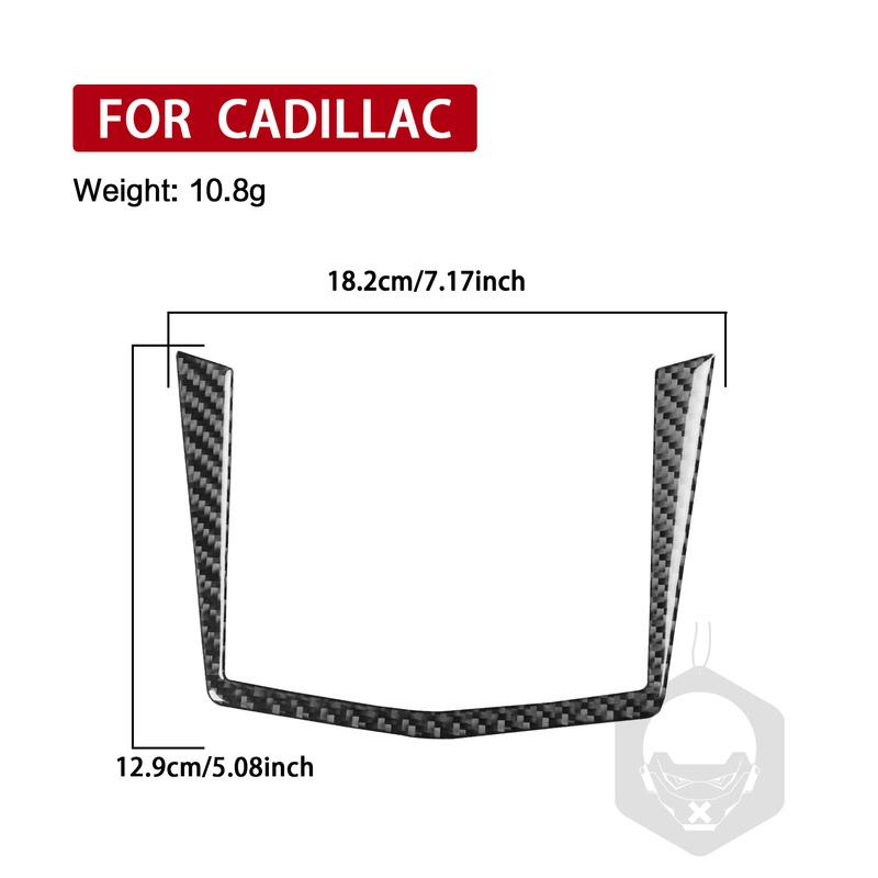 For Cadillac SRX 2010-2016 Real Carbon Fiber Sticker Centre storage box panel Trim Frame Car Accessories Interior decorative
