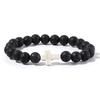 Prayer Men Natural Stone Wood Beads Rosary Hematite Cross Bracelets Onyx Meditation Bracelet Women Yoga Zircon Homme Pulsera