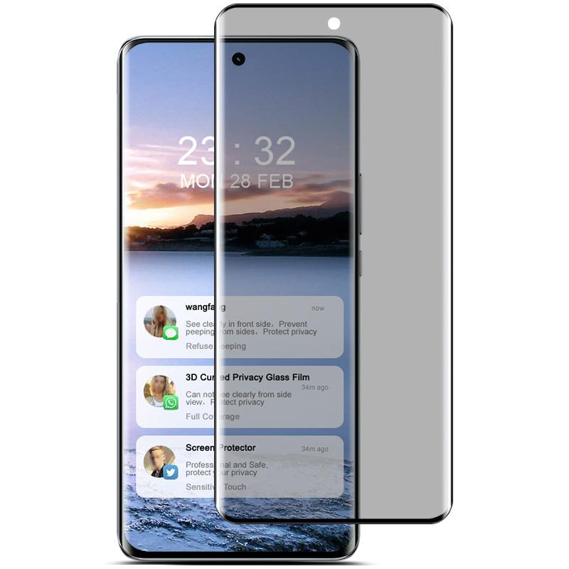 IMAK For Honor X50 Pro 5G Anti-Spy Privacy Screen Protector 3D Curved Tempered Glass Film
