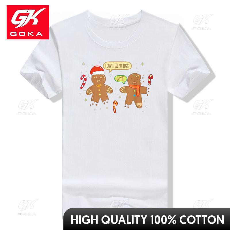 Funny Gingerbread Unisex Cute Christmas Cookie Gingerbread TShirt Humor Funny Christmas Costume Gift Fashion Xmas GOKA Tee Top S