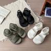 Rome Beach Sandals Women's 2025 New Summer Leisure Vacation Stretch Cloth Muffin Platform Student Sports Sandals
