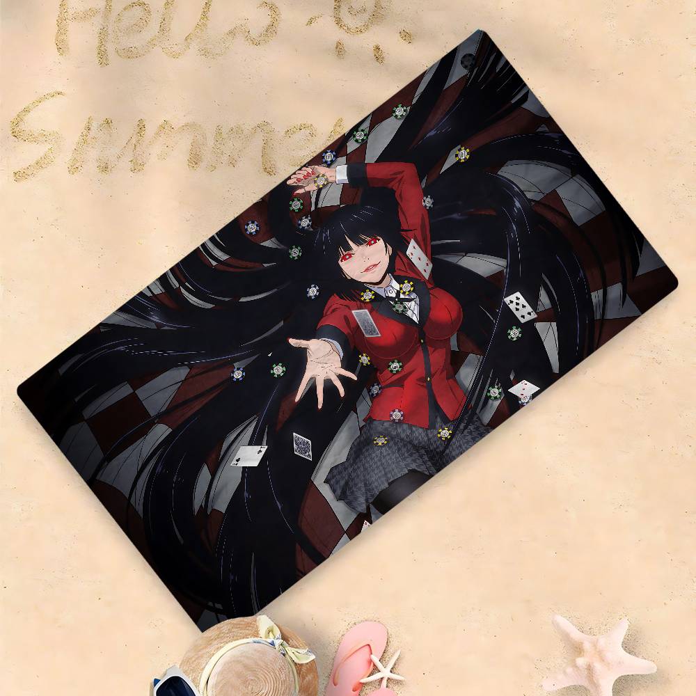Comic K-kakegurui Microfiber Beach Towel Absorbent Quick Dry Soft Yoga Swimming Resort Mountain Climbing Towel