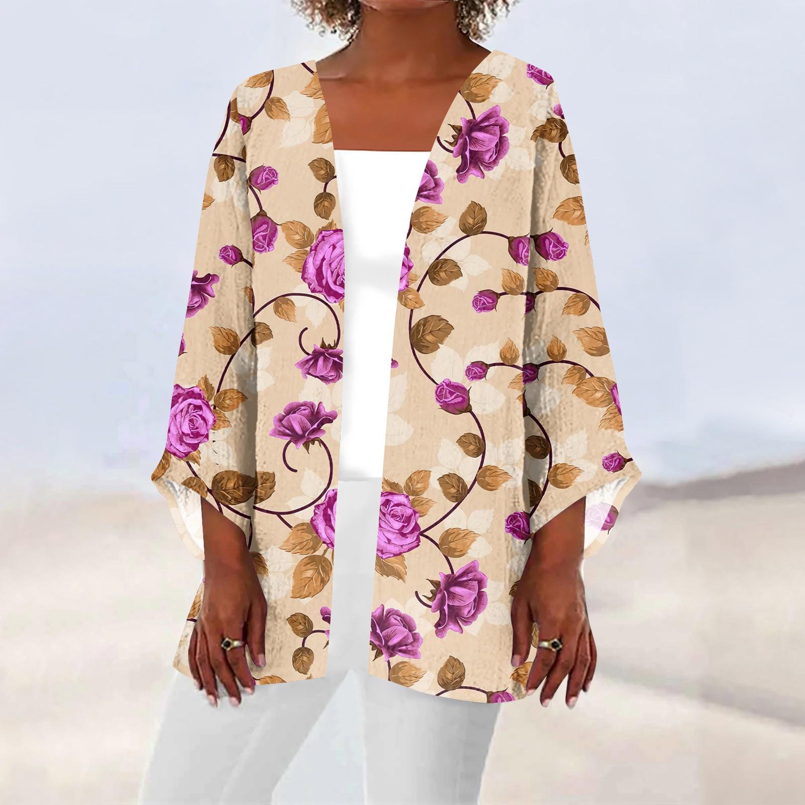 Женская повседневная модная легкая куртка средней длины с принтом — фото 3