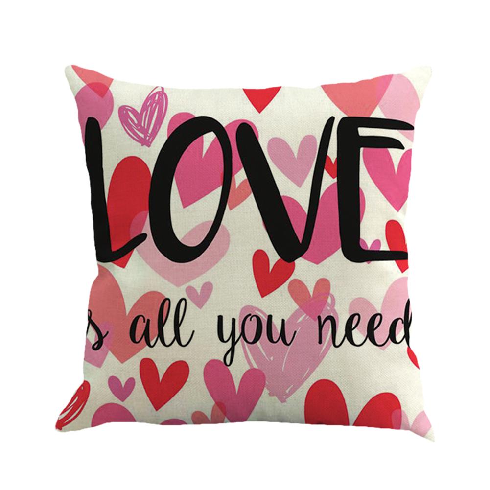 

POP Love Heart Valentine s Day Throw Cushion Cover Pillow Case Sofa Car Decor