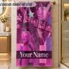 Beach TowelTaylor Swift Custom Name Text Personalized Soft Towel for Beach Pool Indoor Home Decor Gift