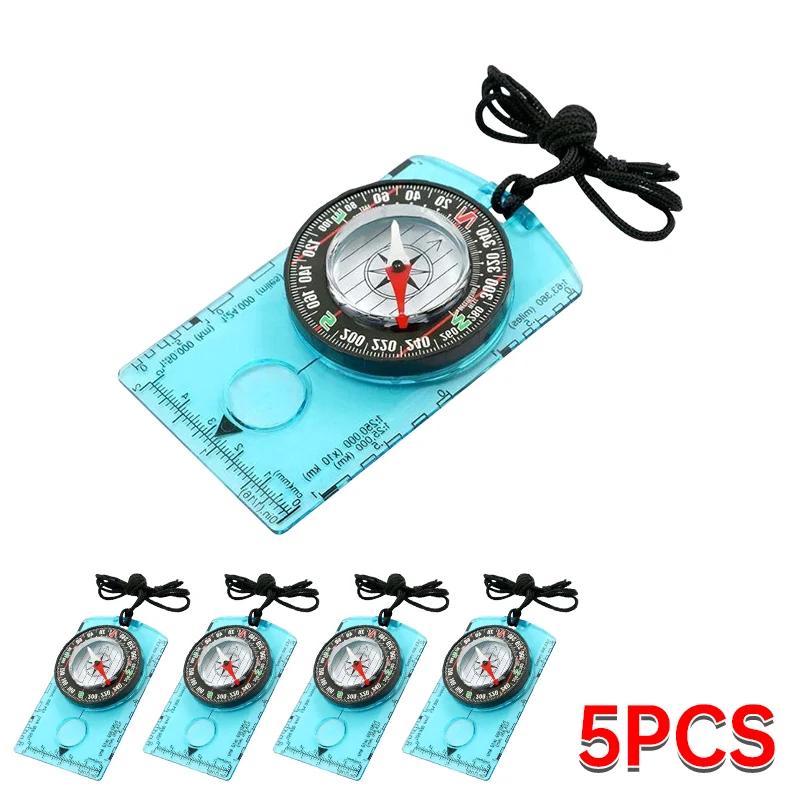 Hiking Backpack Compass Kids Compass Camping and Navigation Compass Backboard Compass for Map Reading