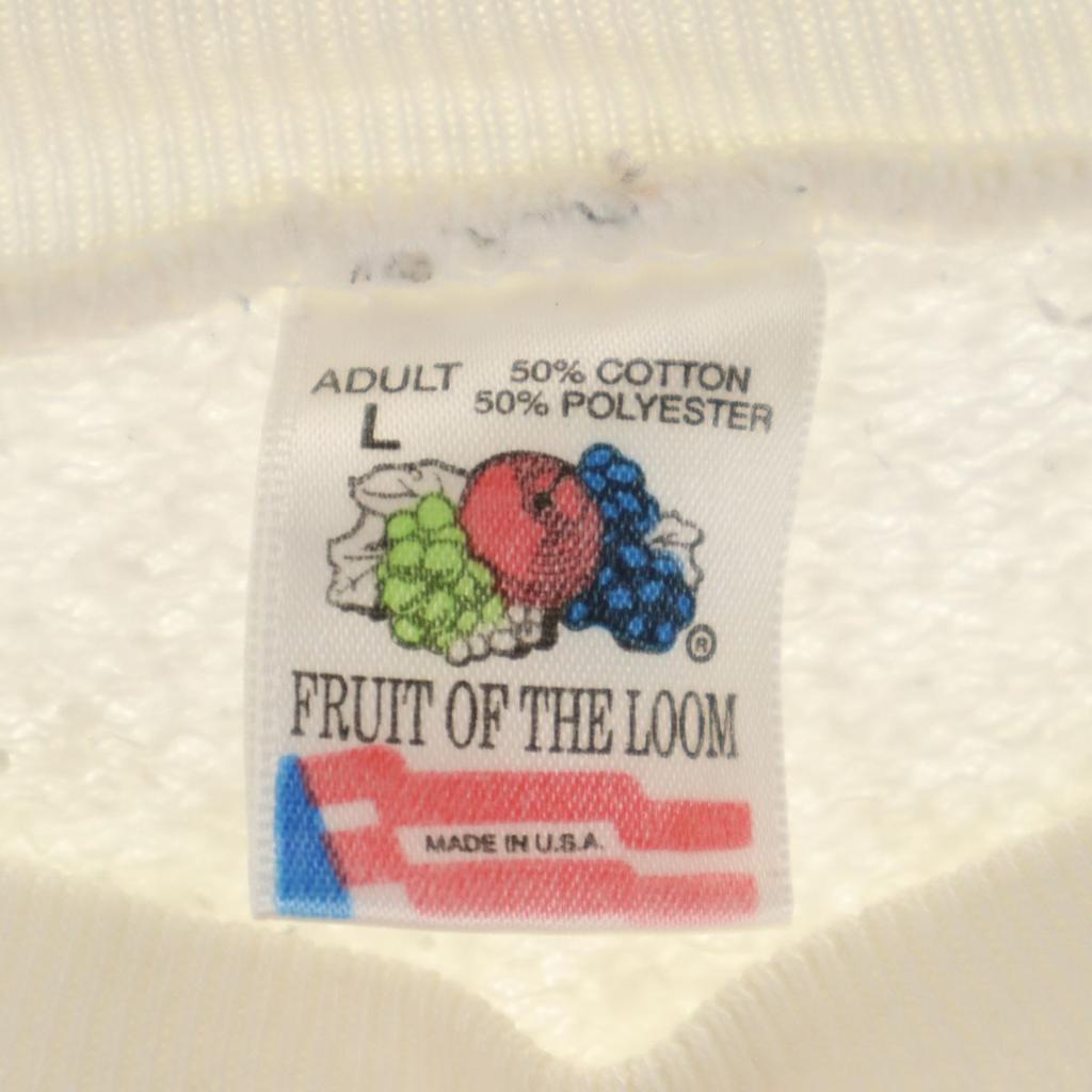 FRUIT OF THE LOOM 90s Made In USA Old Wacky Races Long Sleeve Sweat Trainer Men's Used