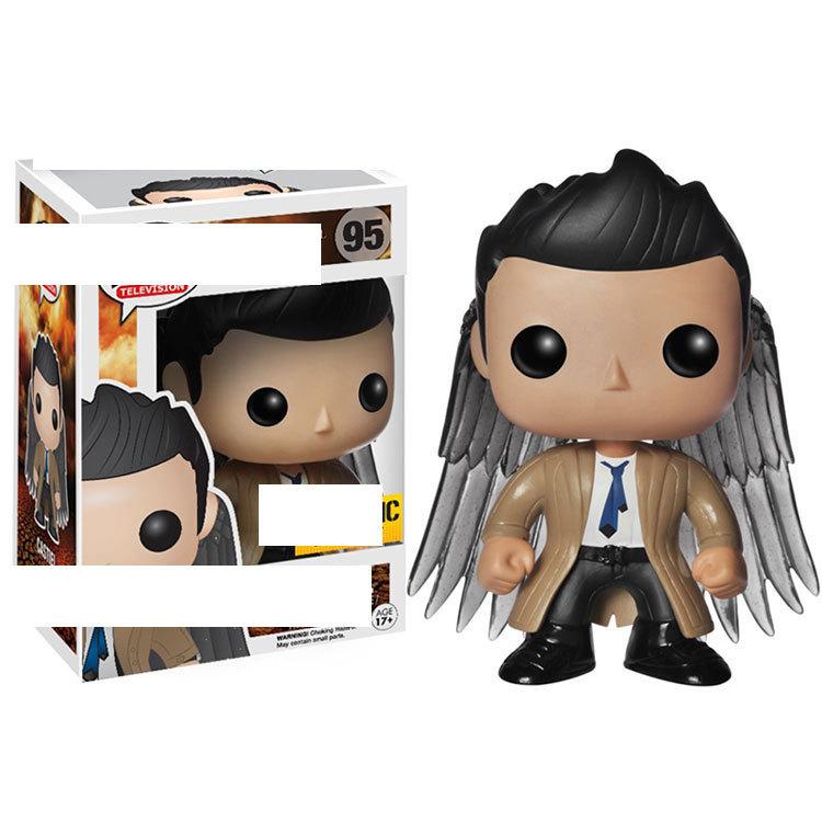 Übernatürliches PVC Sammelfiguren Set mit Tier Sam Dean Bobby für Fans und Sammler