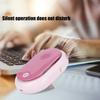 Electric Desktop Fan with 3 Speeds Portable Neck Hanging Aromatherapy Fan USB Charging(White )