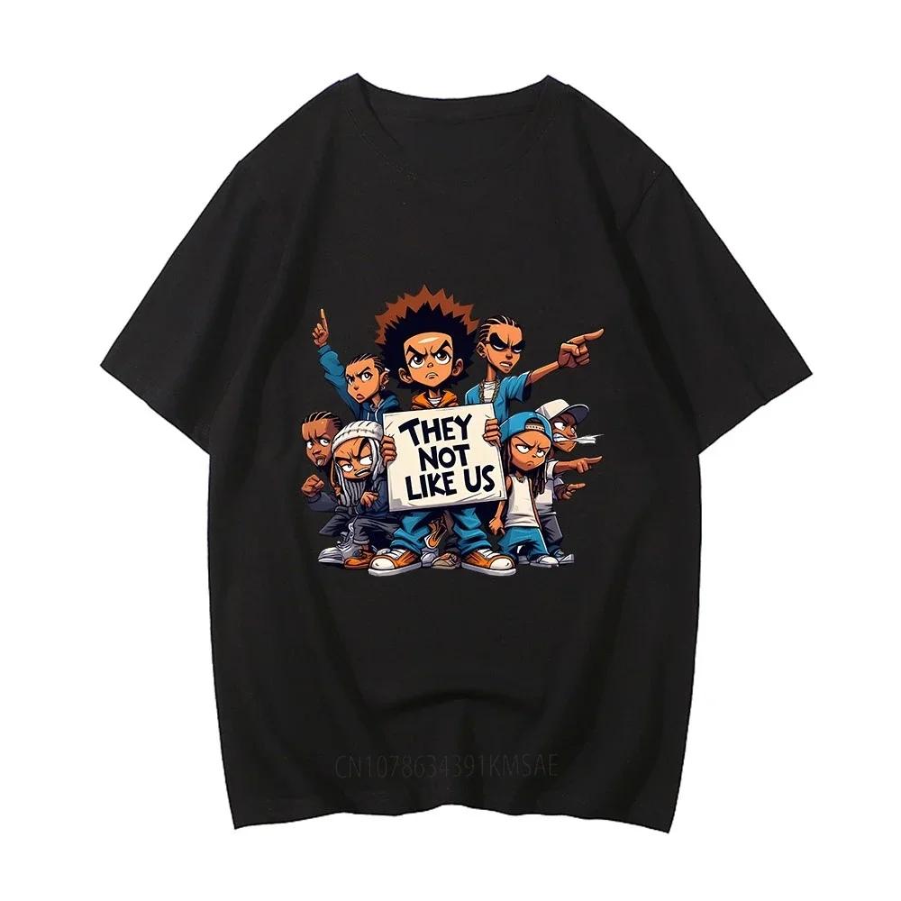 Hip Hop Kendrick Lamer Skladby Oni Nejsou Jako My Tričko Krátký Rukáv Pánské Tričko Kreslený Potisk Bavlněné Tričko Camisetas Léto