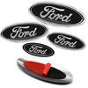ZLKQ1 Ford Logo Front Grille Logo Hood Badge Emblem Sticker Blue Auto Accessories For Focus mk2 mk3 Fiesta F150 F250 Ranger Mondeo mk4