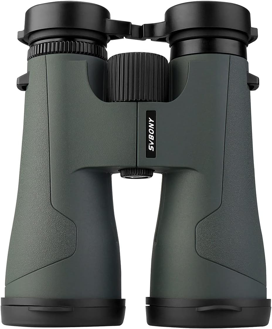 

SVBONY SA203 12x 50mm Objective High Large Bak4 IPX7 PPS Glasses for Beginners in and Nature Observation Army Binoculars, Magnification, Lens, чорний