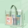 Expandable Transparent Plastic File Folder Waterproof A4 Letter Size File Pouch Portable Documents Tote Bag for Office School