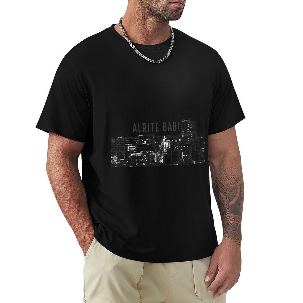 Alrite Bab On Birmingham Cityscape Uk Tshirt Casual Loose Fit Summer Tee Shirt
