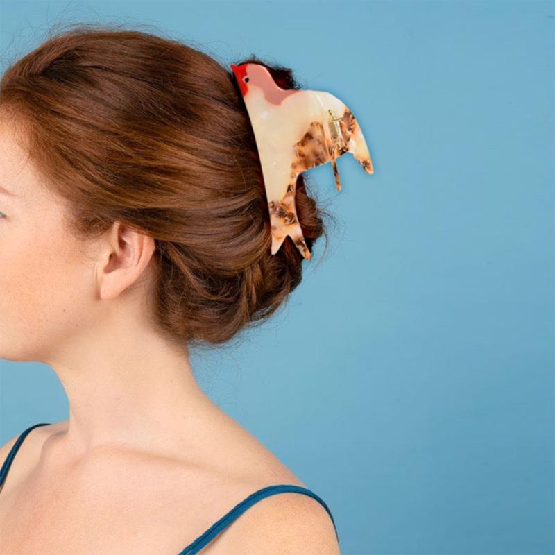 Colorful Hair Claw Clips Non-Slip Hair Jaw Clamps Cute Hair Catch Swallow Barrettes Strong Hold Hairpin for Girls