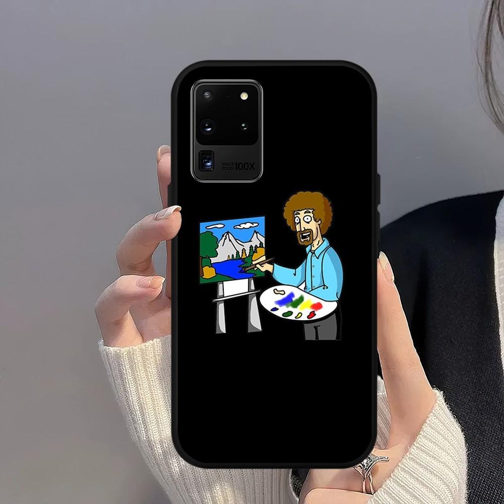 

Чехол для телефона Bob Ross No Mitakes для Samsung Galaxy S21 S22 S23 Note S20 Plus Ultra Shell SamsungS10plus