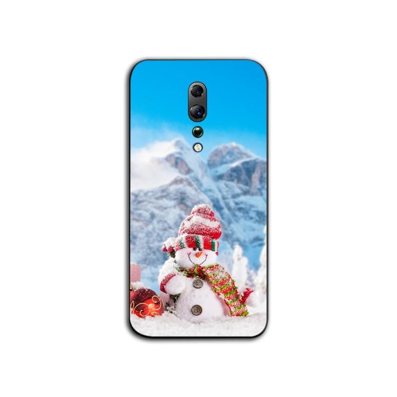Winter Christmas Snow Tree Pattern Phone Case For OPPO Find X5 X3 X2 A93 Reno 8 7 Pro A74 A72 A53 Soft Black Phone Cover