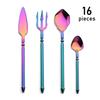 16Pcs Creative Ocean Themed Tableware Set 304 Stainless Steel Steak Knife Fish Fork Shell Spoon Western Dinnerware Set Party Hotel