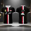 New Iraqi Flag Printed Summer 3D Printed Children's Outfit Football Jersey T-shirt Loose and Comfortable Suitable for Daily Wear