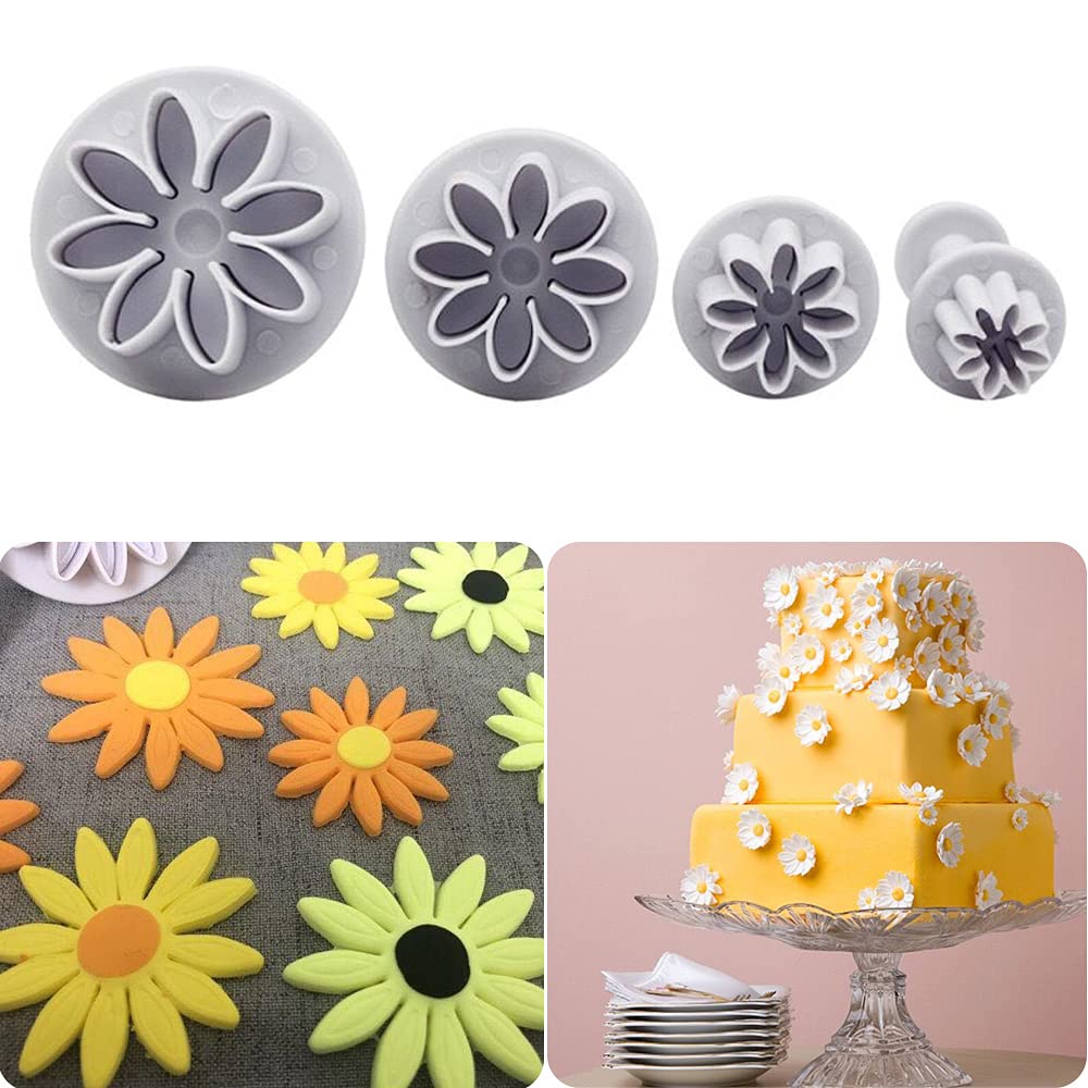 Moule à Biscuits Hydrangée Fleur Fondant Sucre Art Piston Coupeur Décoration Gâteau Biscuit Moule Fleurissant Outil de Pâtisserie DIY