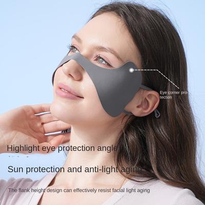 Sunscreen Face Scarf Summer Face Cover Nylon Face Gini Mask Thin Ice Silk Sunscreen Mask  Golf
