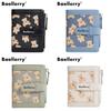 Baellerry Girl Short Wallet With Cartoon Bear Design And Coin Pocket For Daily Use