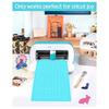 Aug. 4.5Inch X 12Inch + 4.5Inch X 6.5Inch Cutting Mat,Blue Light Grip/Green Standard Grip, Adhesive Cutting Mats, 8Pack