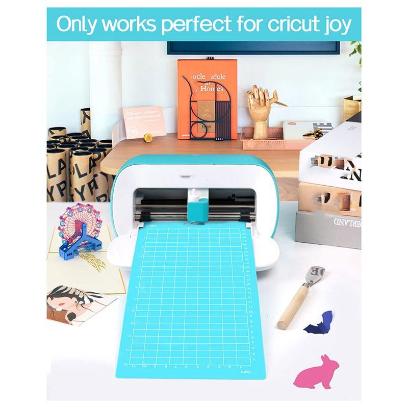 Aug. 4.5Inch X 12Inch + 4.5Inch X 6.5Inch Cutting Mat,Blue Light Grip/Green Standard Grip, Adhesive Cutting Mats, 8Pack