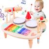 Children'S Drum Kit, Multi-In-1 Musical Instruments Children From 1 2 3 Years With Xylophone, Montessori Baby Toy, Children'S To