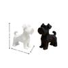 Schnauzer Dogs Figurines 3D Printed Resin Dogs Statue Minimalist Ornaments Home Decor for Living Room Bedroom Office Pets Gifts