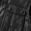 Black Genuine Cow Leather Vest Men Motorcycle Vests Slim Fit Men's Moto Club Biker Waistcoat Spring Summber