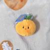 Bag Hanging Tangerine Plush Keychain Fluffy Tangerine Car Key Ring  Backpack Decor