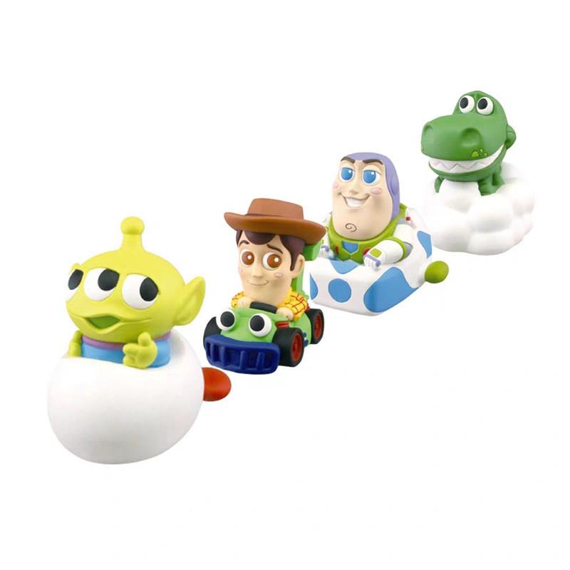 Toy Story Montanha Russa das Nuvens Figuras Buzz Woody Pvc Caixa Surpresa Modelos Colecionáveis 5.5-6cm