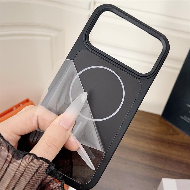 Dual-Color Magnetic Phone Case for iPhone 17 Pro Max Skin Feel, Compatible with iPhone 14/13/15/16.