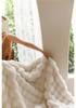 Tuscan Faux Rabbit Fur Blanket: Cozy Throw for Office, Sofa & Kids