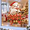 Christmas Lamb Window Art 2027 New Year Clings Cartoon Sheep Static Glass Stickers Door Festive Ornaments of Goat Decal for Holiday Home Office