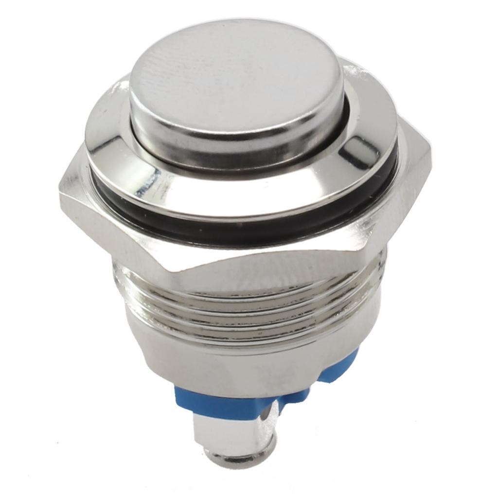 12 В 16 мм металевий водонепроникний кнопковий миттєвий НІ перемикач Пуск латунь