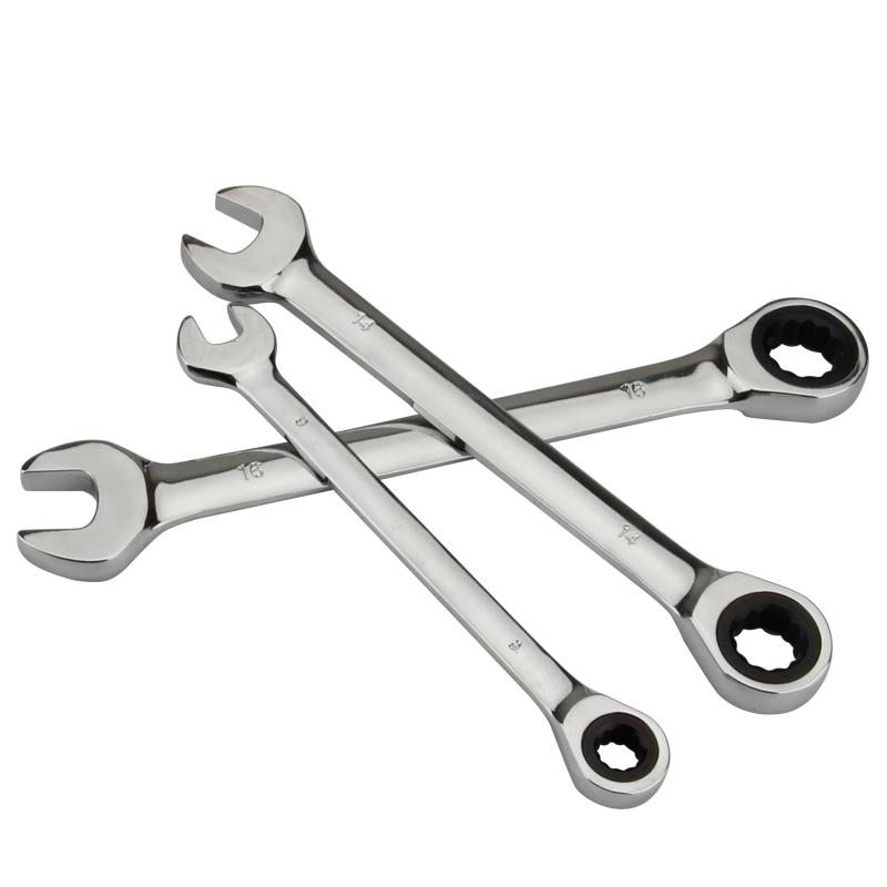 1pcs  Reversible Dual-purpose ratchet wrench Ratchet Socket Spanner Nut Repair Tools 6mm-19mm
