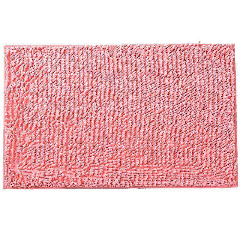Schnelltrocknende, rutschfeste Chenille-Badezimmermatte – saugfähiger und schmutzabweisender Türvorleger