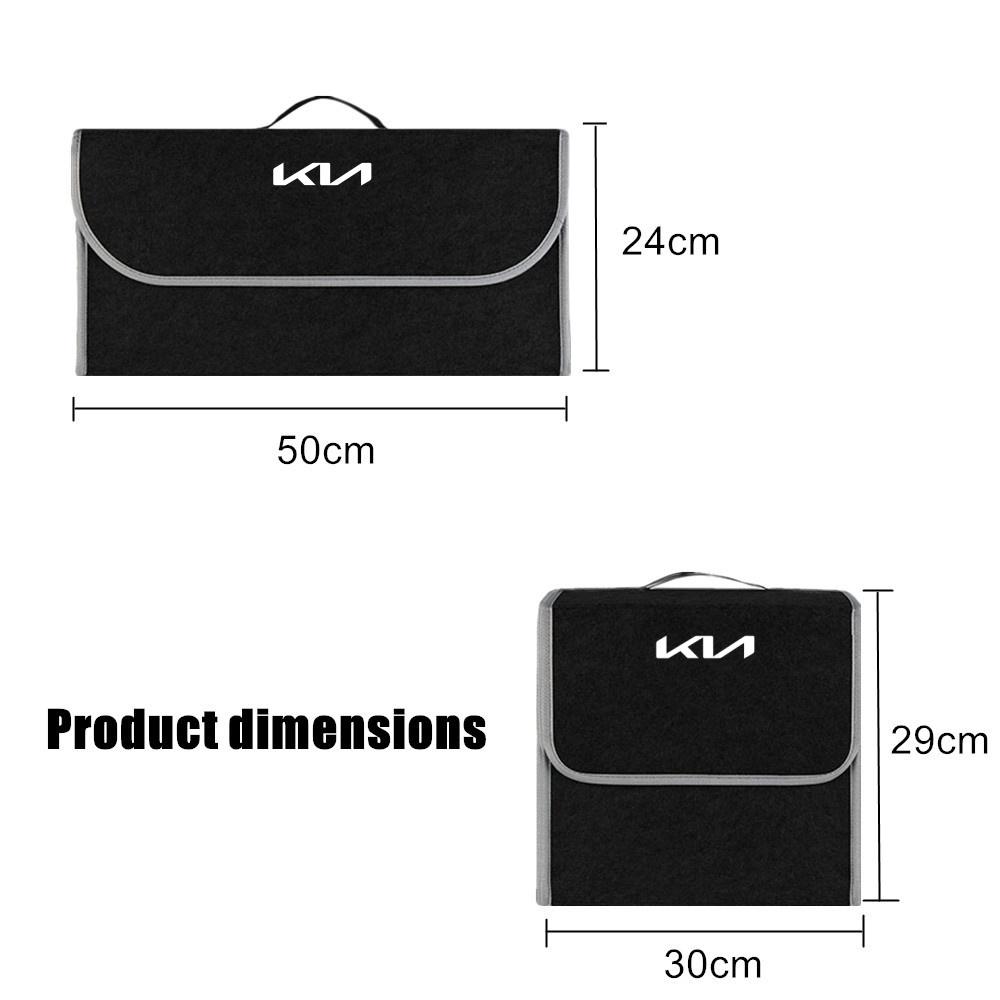 Car For Kia Rio Ceed Sportage Cerato Soul PicantoCar Trunk Storage Bag Felt Cloth Organizer Box Auto Accessories Accesspries