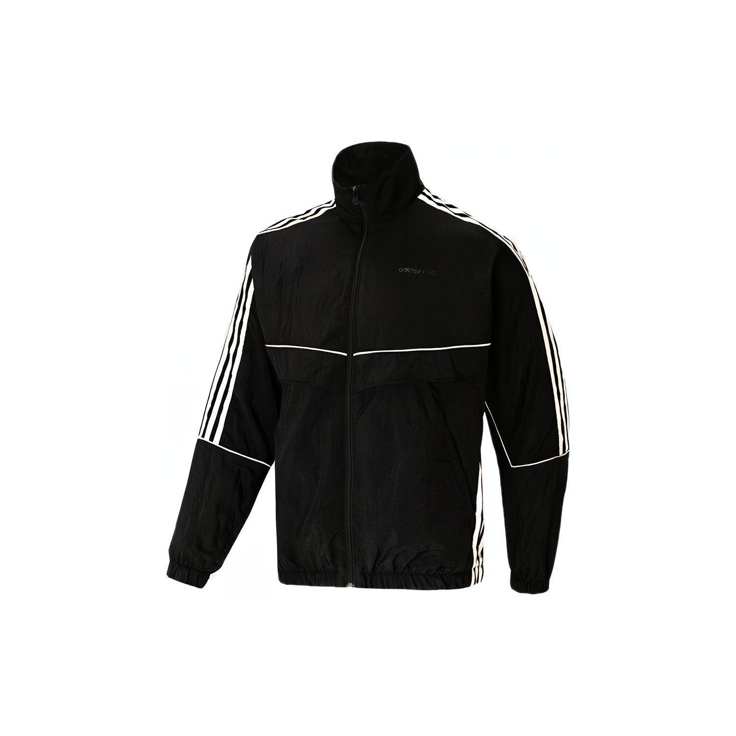 adidas neo M Brlv Jk Stripe Sports Jacket Black Men s H59454 XL