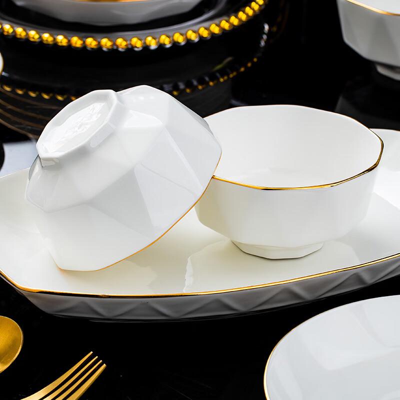 Jingdezhen Ceramic High-Foot Rice Bowls - Set of 3