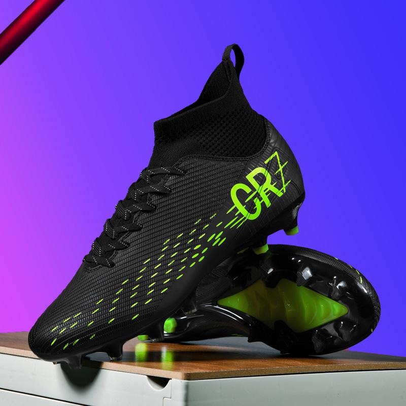 Fast Men Football Field Boots Professional Soccer Shoes for Grade Society Cleats TF/FG Football Shoes Sneaker Shoes with Comfort Non-Slip Match