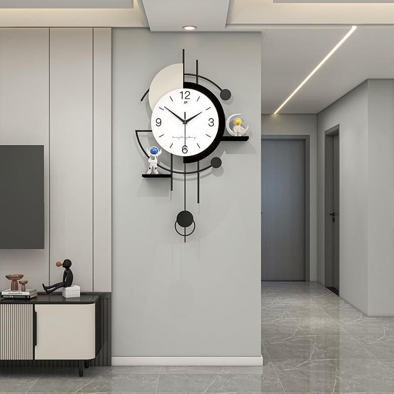 Silent Wall Clock, WM863 (42*70cm), High-End Design for Living Room, Home, Restaurant, or Sofa, Modern, Simple, and Fashionable, Creative Wall Clock