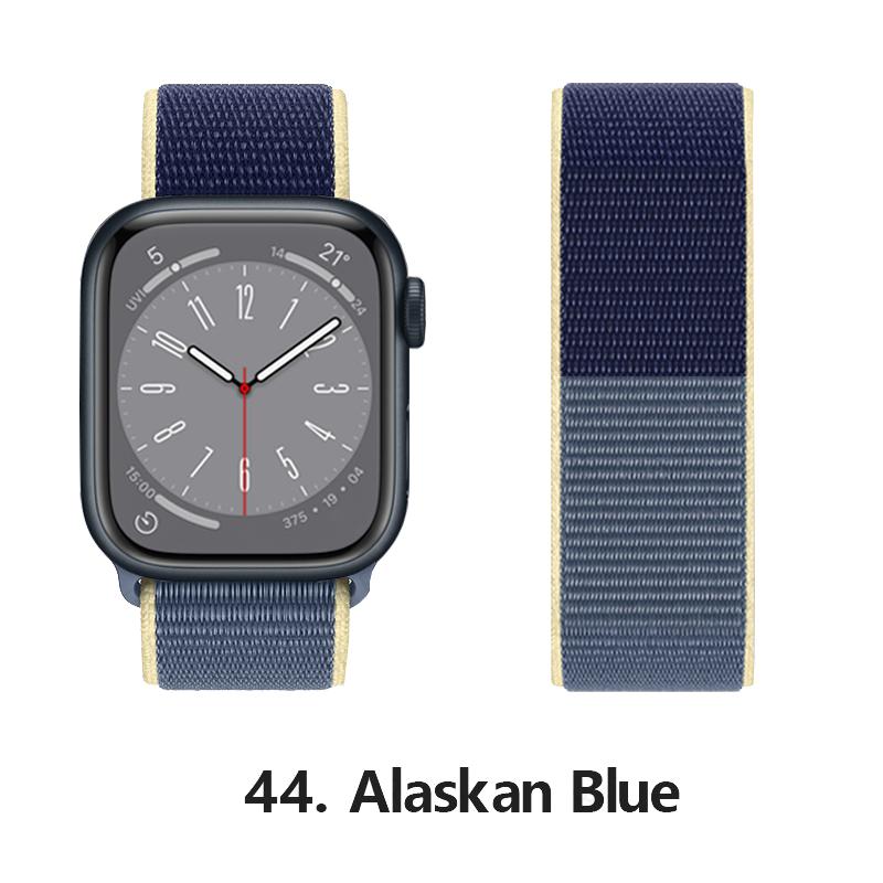 Nylon Strap For Apple Watch 10 Bands 46mm 44mm 40mm 45mm 41mm 49mm 42mm 38mm Bracelet Correa iwatch Series 8 se 7 6 3 9 11 40 mm